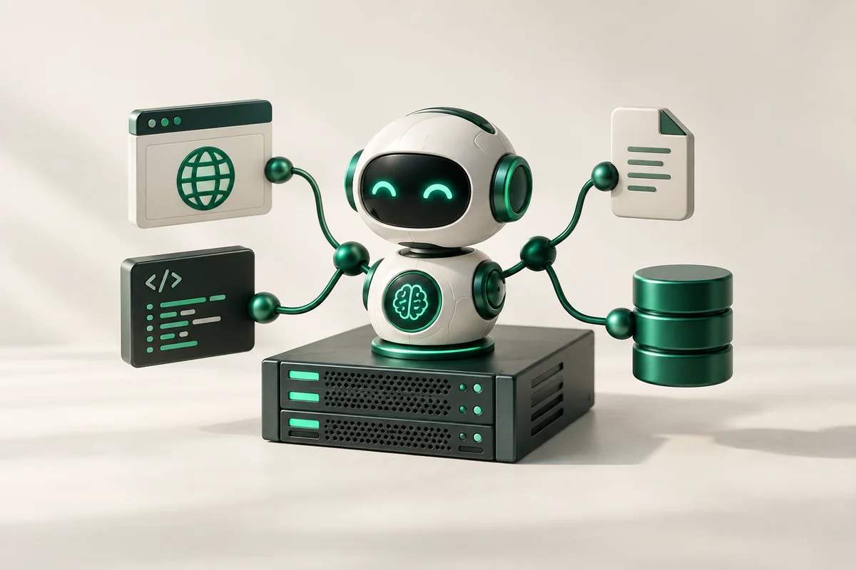 Иллюстрация к статье «AI-агенты: что это такое и зачем нужны на VDS»