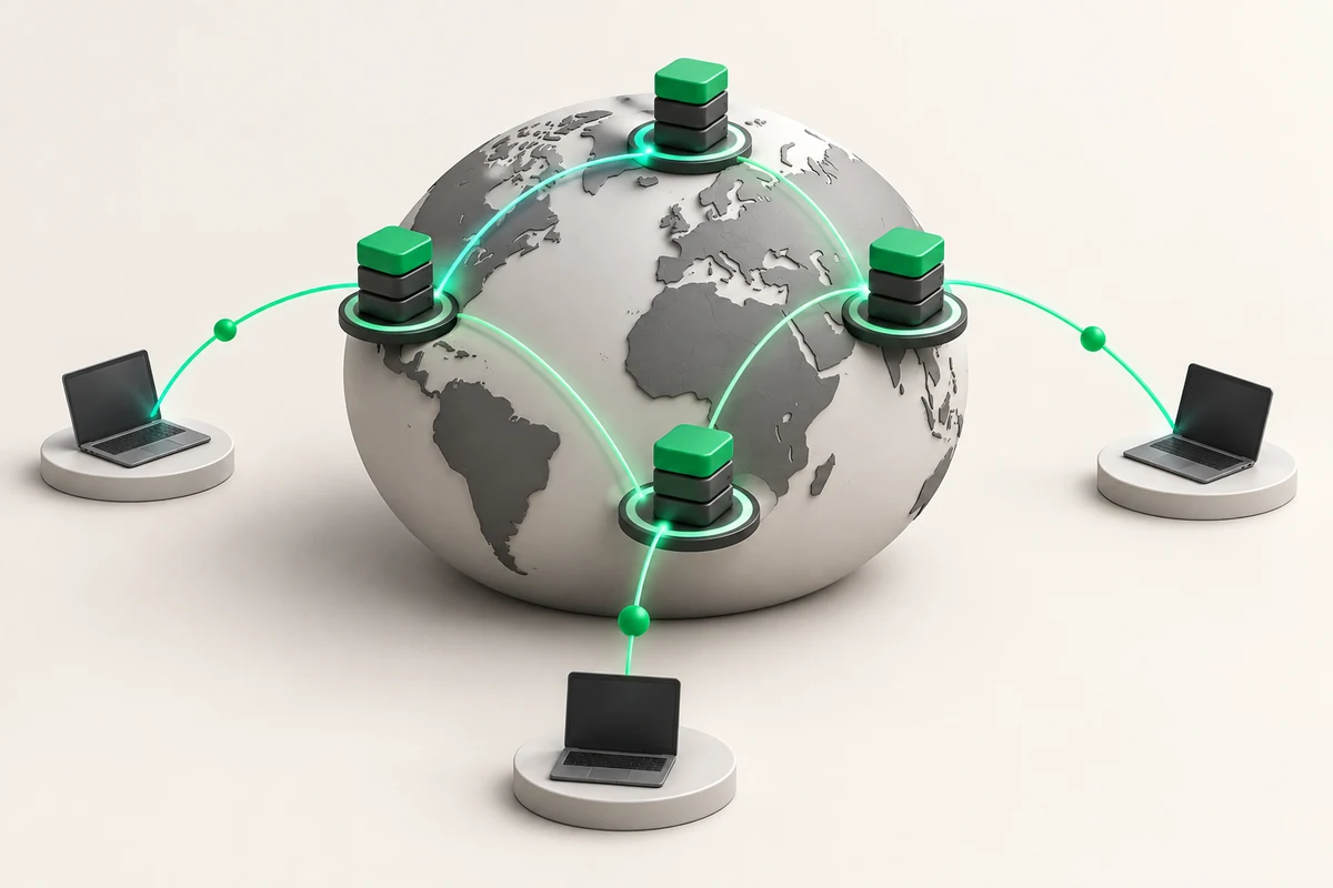 Иллюстрация к статье «Anycast DNS и GeoDNS: как ускорить и распределить трафик»