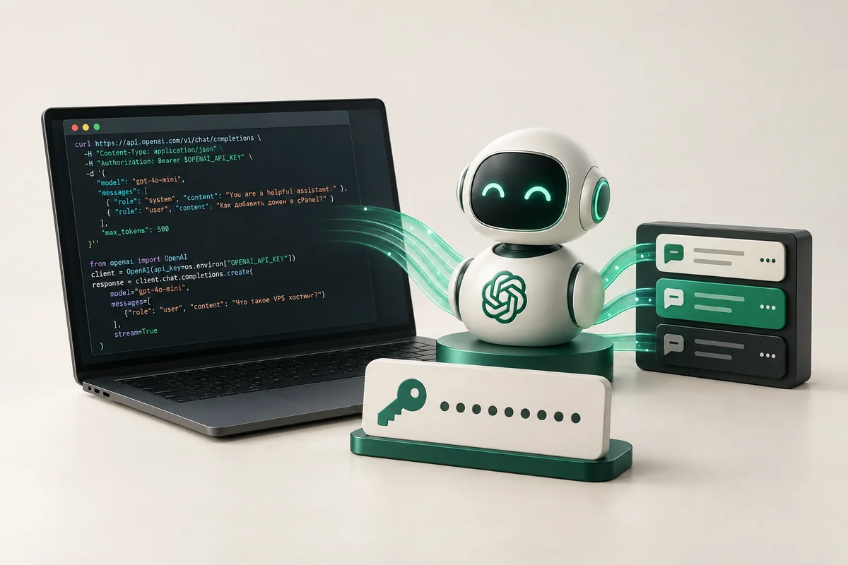 Иллюстрация к статье «ChatGPT API: подключение и использование OpenAI API»