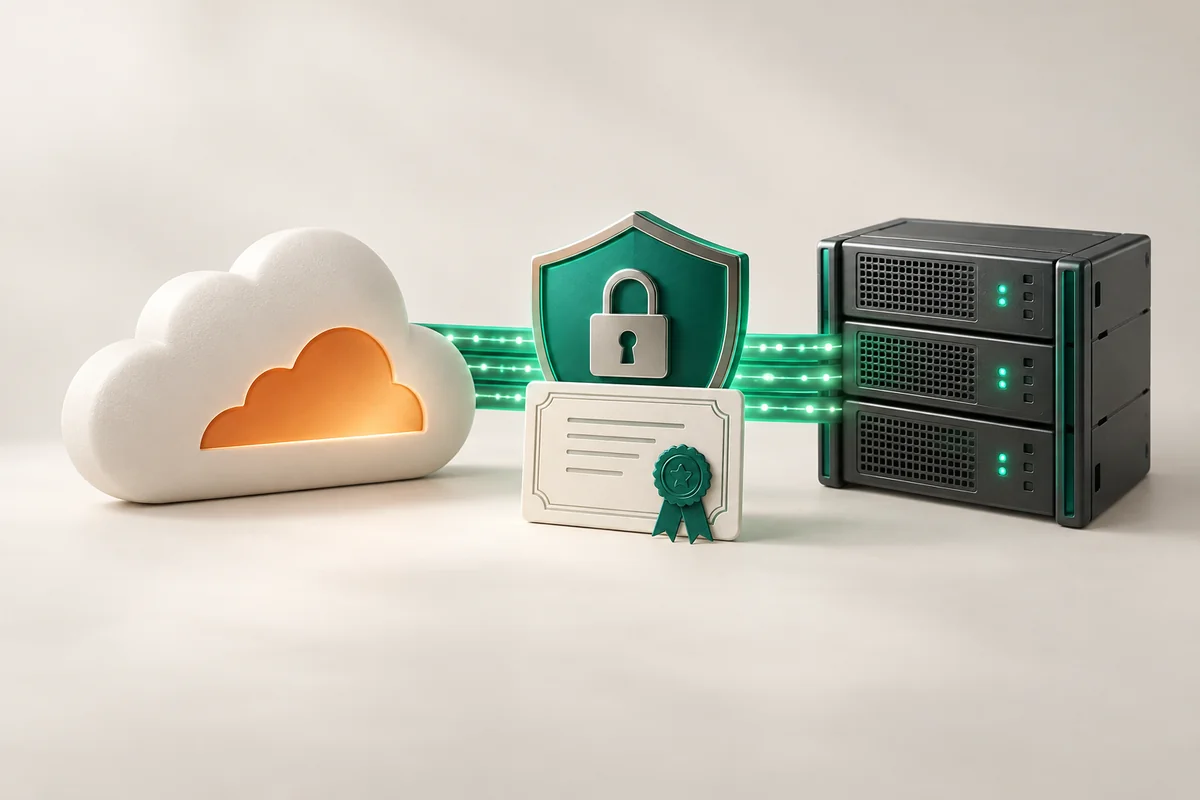 Иллюстрация к статье «Cloudflare Origin Certificate: SSL сертификат для сервера на 15 лет»