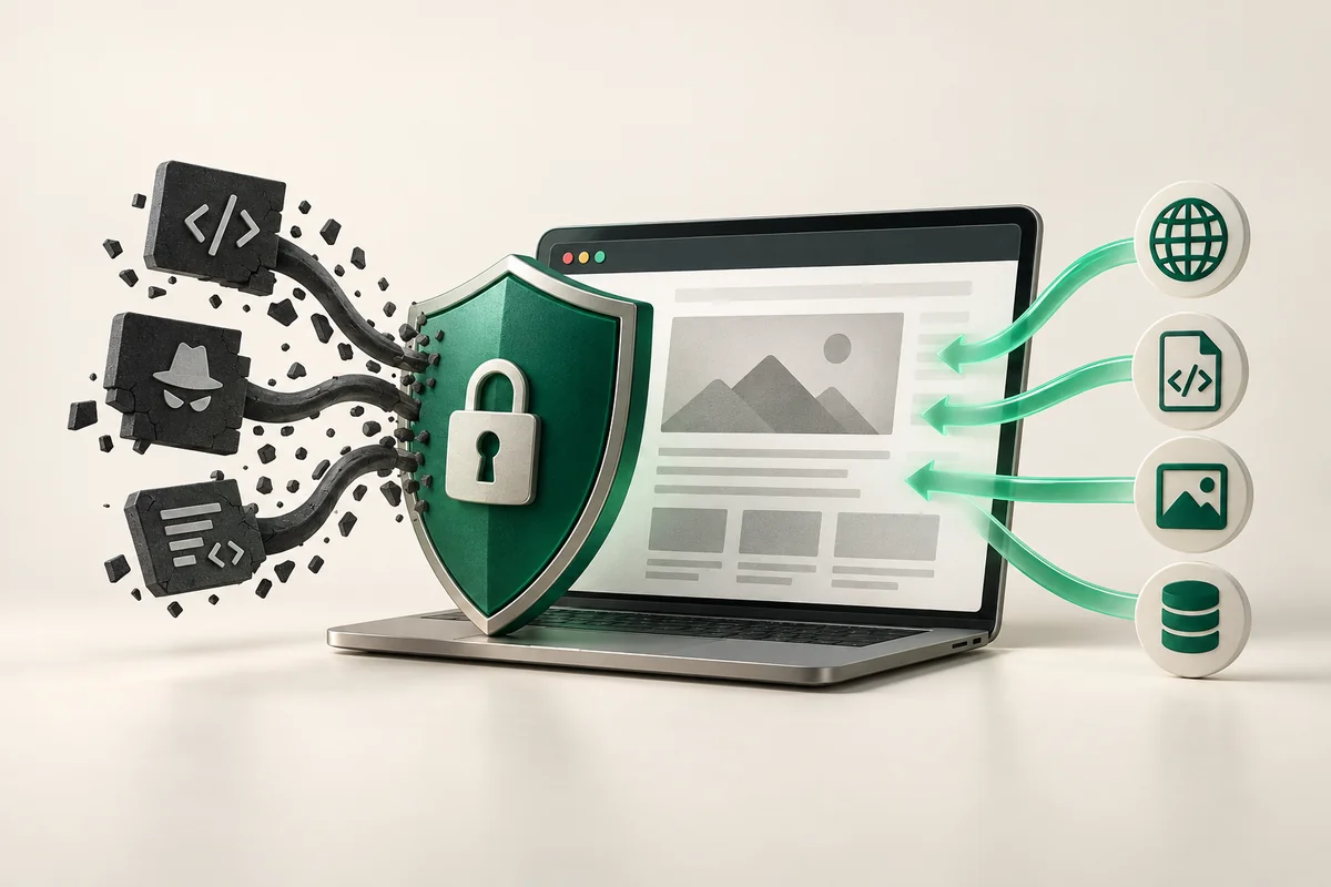 Иллюстрация к статье «Content Security Policy (CSP): защита от XSS атак»
