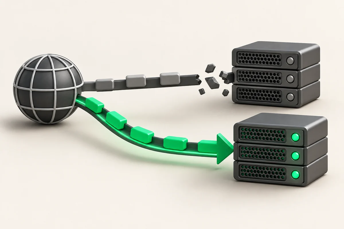 Иллюстрация к статье «DNS Failover: автопереключение на резервный сервер»