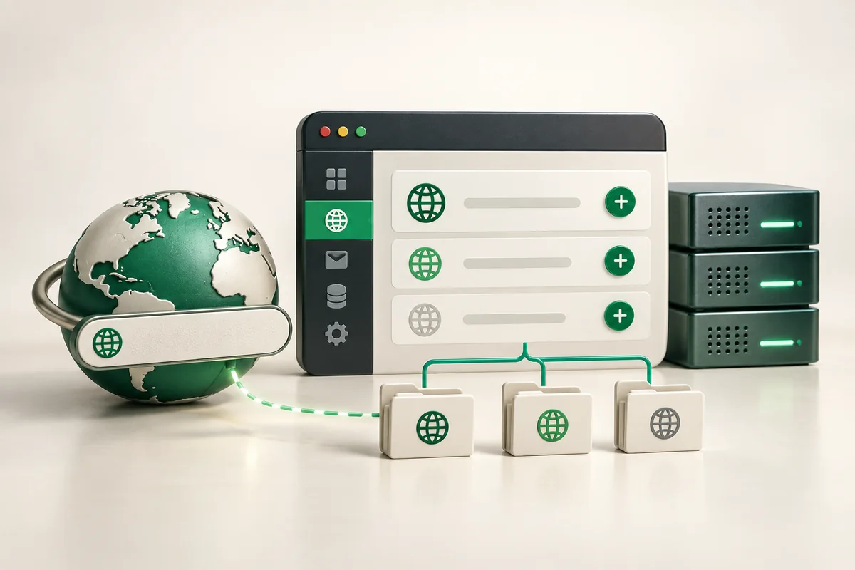 Иллюстрация к статье «Как добавить домен в cPanel»