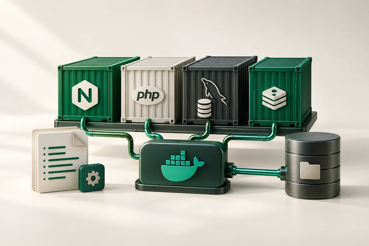 Ілюстрація до статті «Docker Compose: запуск стеку застосунків»