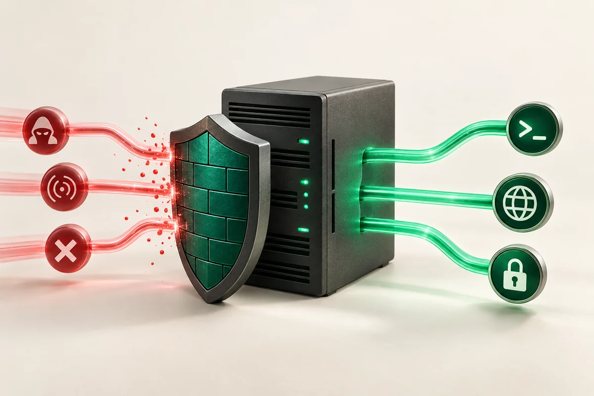 Иллюстрация к статье «iptables: настройка файрвола Linux с нуля»
