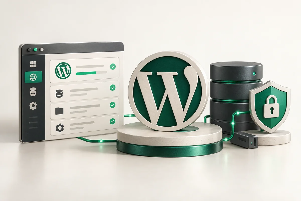 Иллюстрация к статье «Установка WordPress в ISPmanager 6: быстрый деплой»