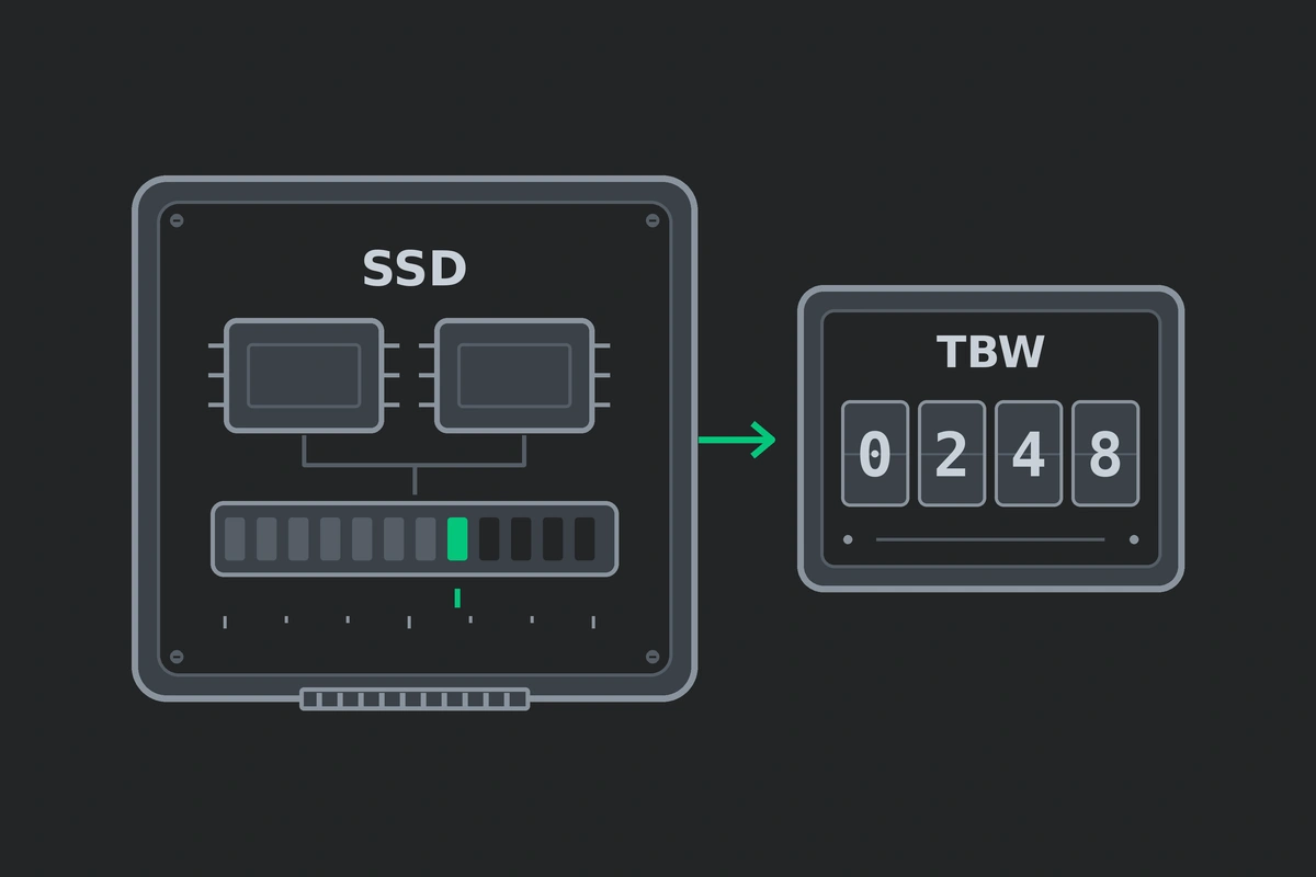 Ілюстрація до статті «Знос SSD і NVMe: що таке TBW і коли міняти диск»