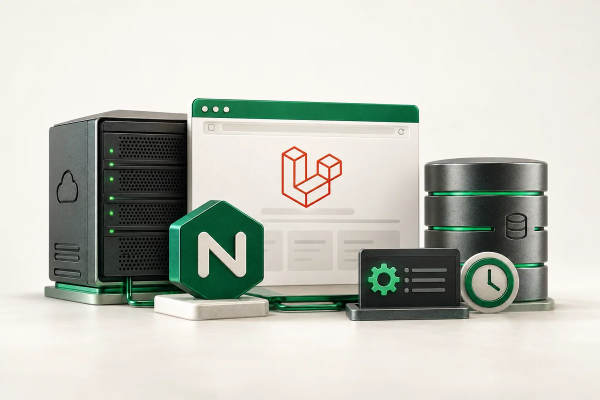 Иллюстрация к статье «Laravel на VPS: установка, настройка Nginx и деплой приложения»
