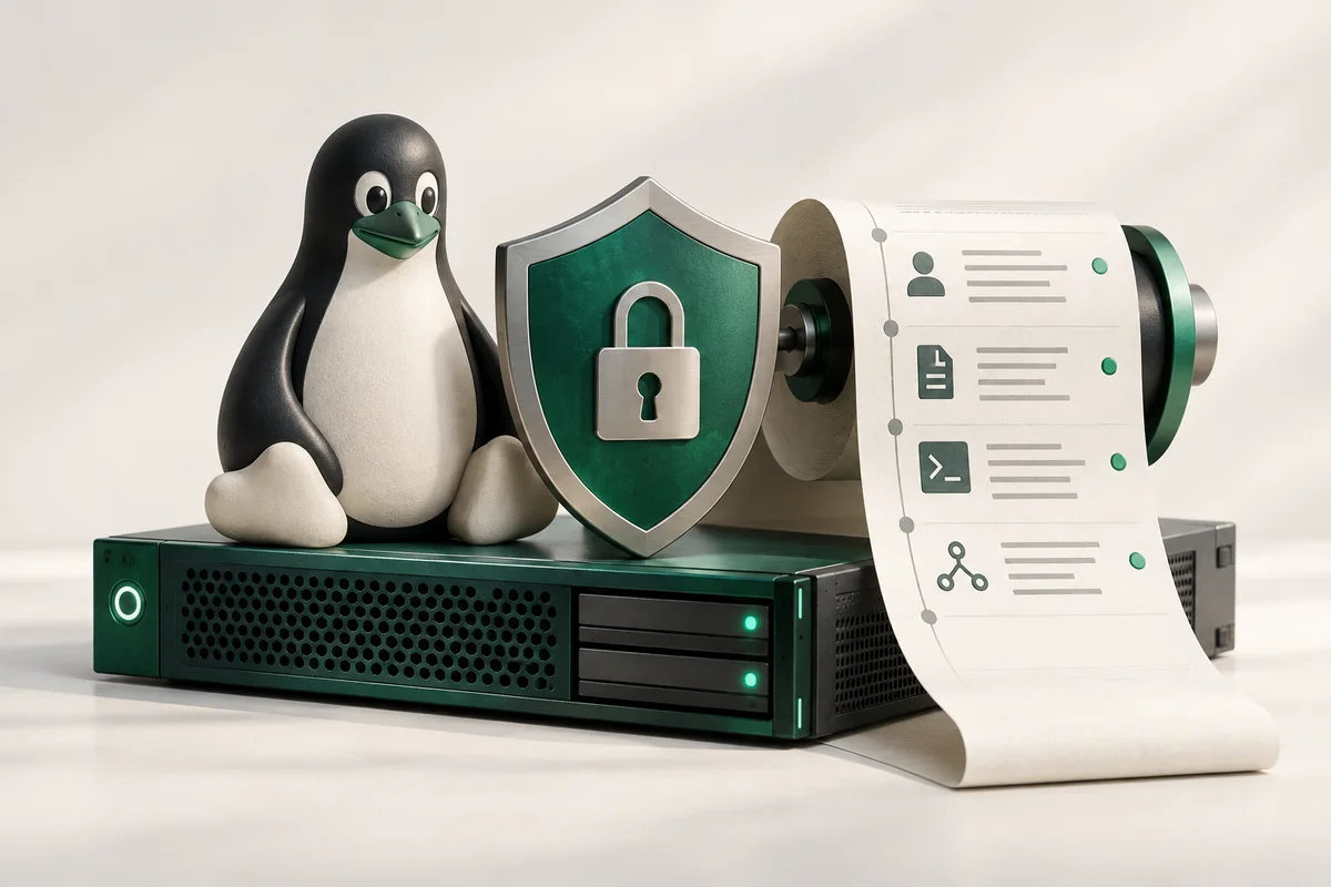 Иллюстрация к статье «Аудит безопасности Linux с auditd: мониторинг событий сервера»