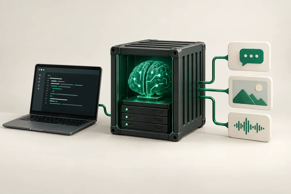Иллюстрация к статье «LocalAI на VDS: OpenAI-совместимый сервер для локальных моделей»