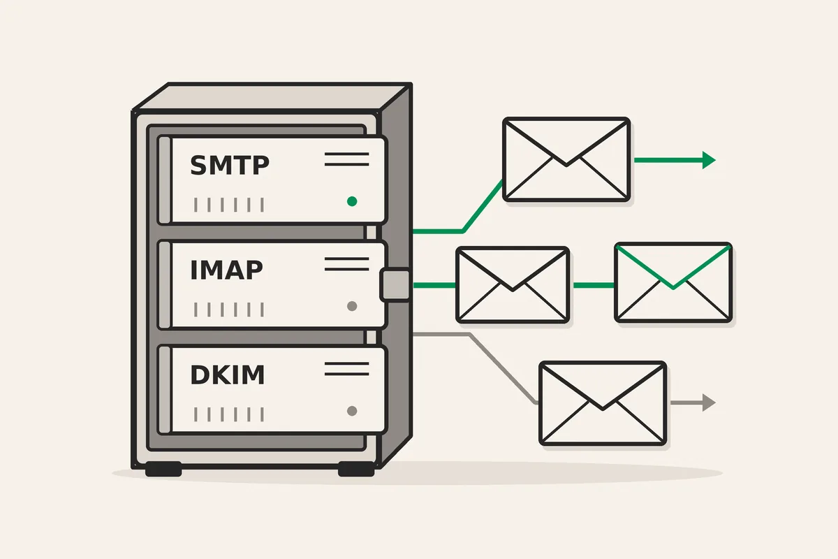 Ілюстрація до статті «Mailcow: власний поштовий сервер у контейнерах Docker»