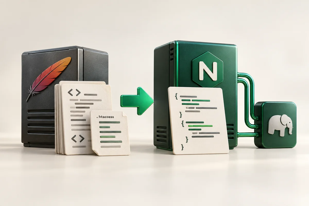 Иллюстрация к статье «Миграция с Apache на Nginx: конвертация конфигов и .htaccess»