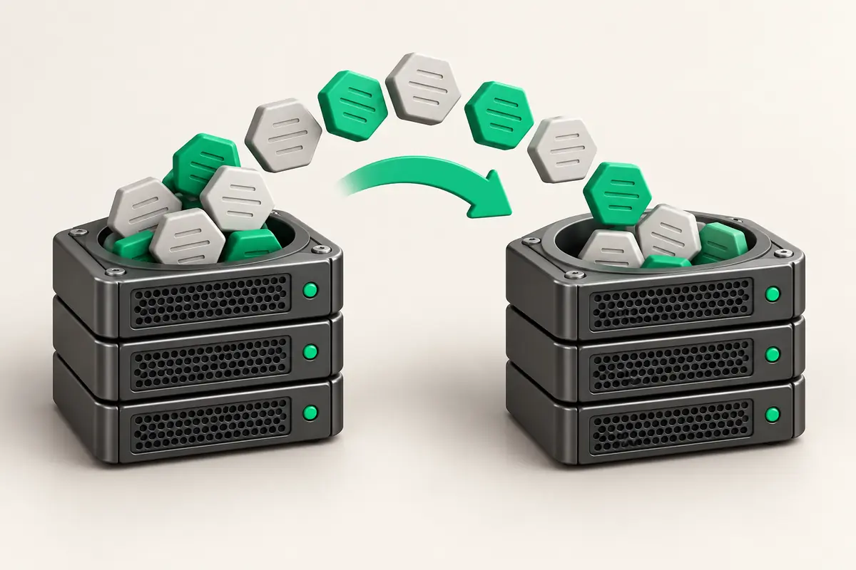 Иллюстрация к статье «Миграция MongoDB между серверами: dump, restore, реплика»