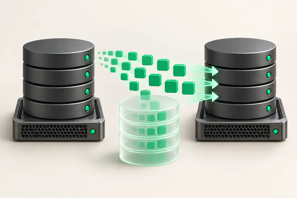 Иллюстрация к статье «Миграция данных Redis: перенос через RDB, AOF, replicaof»