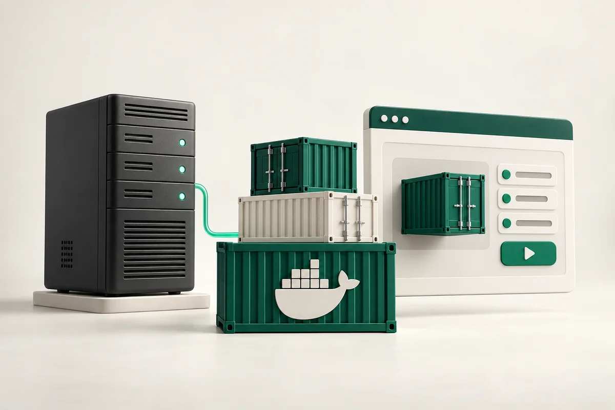 Иллюстрация к статье «Docker на VPS: установка и запуск контейнеров»