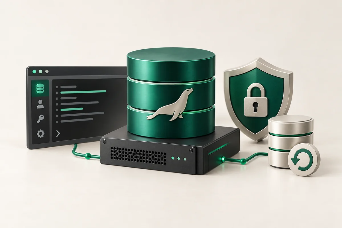 Иллюстрация к статье «MySQL/MariaDB на VPS: установка, настройка, безопасность»