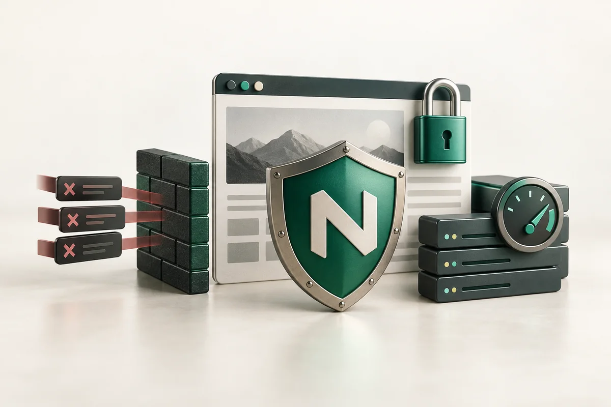 Иллюстрация к статье «Hardening Nginx: безопасная конфигурация веб-сервера»
