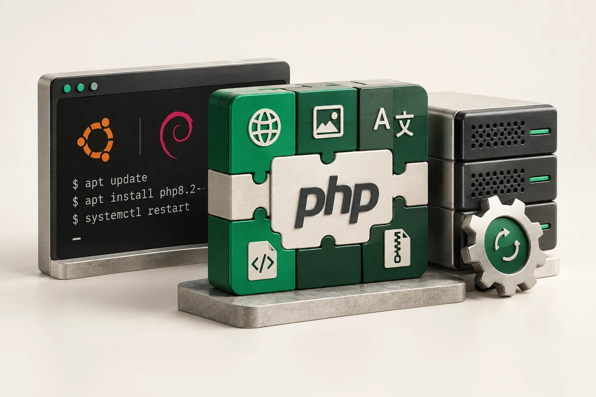 Ілюстрація до статті «Встановлення розширень PHP на Ubuntu та Debian»