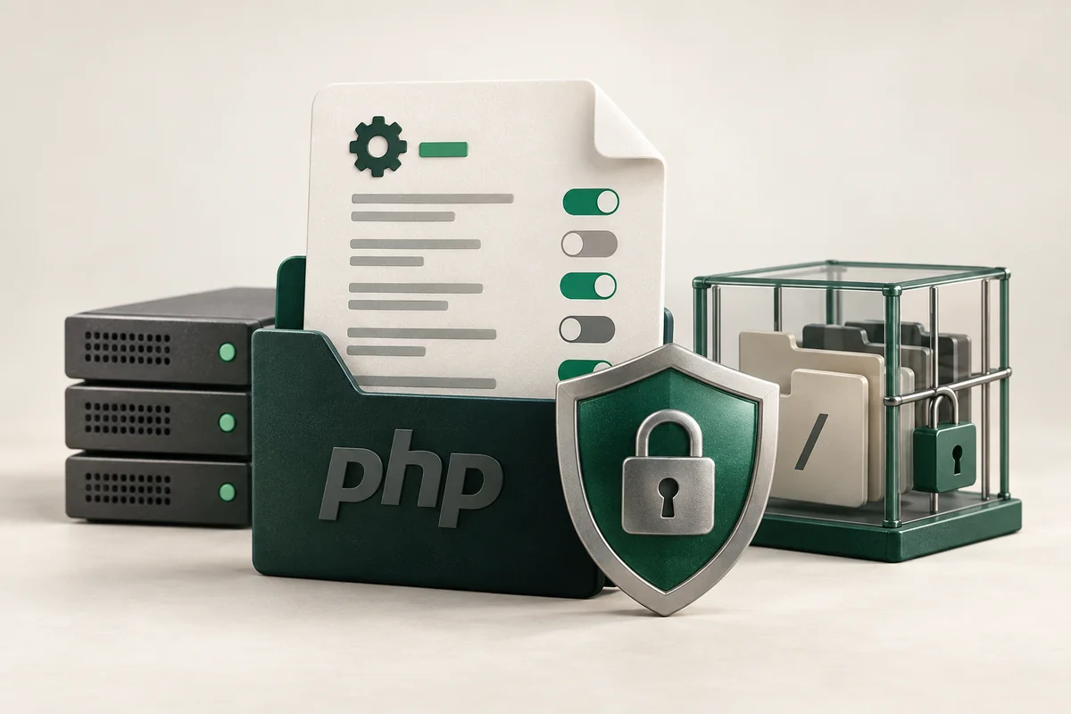 Иллюстрация к статье «Безопасная конфигурация PHP: настройки php.ini для продакшн»