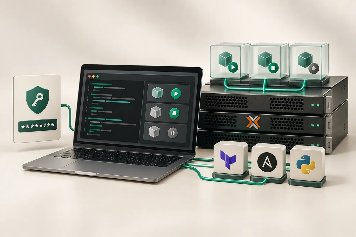 Иллюстрация к статье «Proxmox REST API и автоматизация: управление через скрипты»