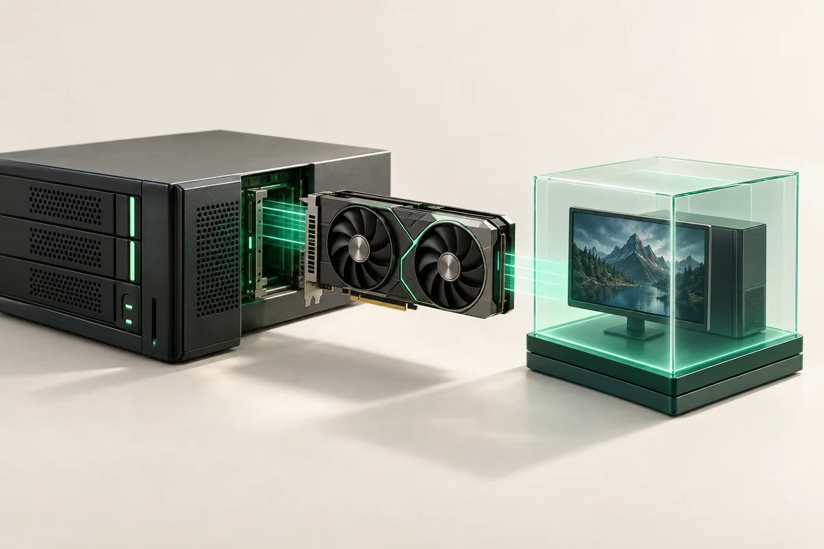 Иллюстрация к статье «GPU Passthrough в Proxmox VE: настройка NVIDIA и AMD»