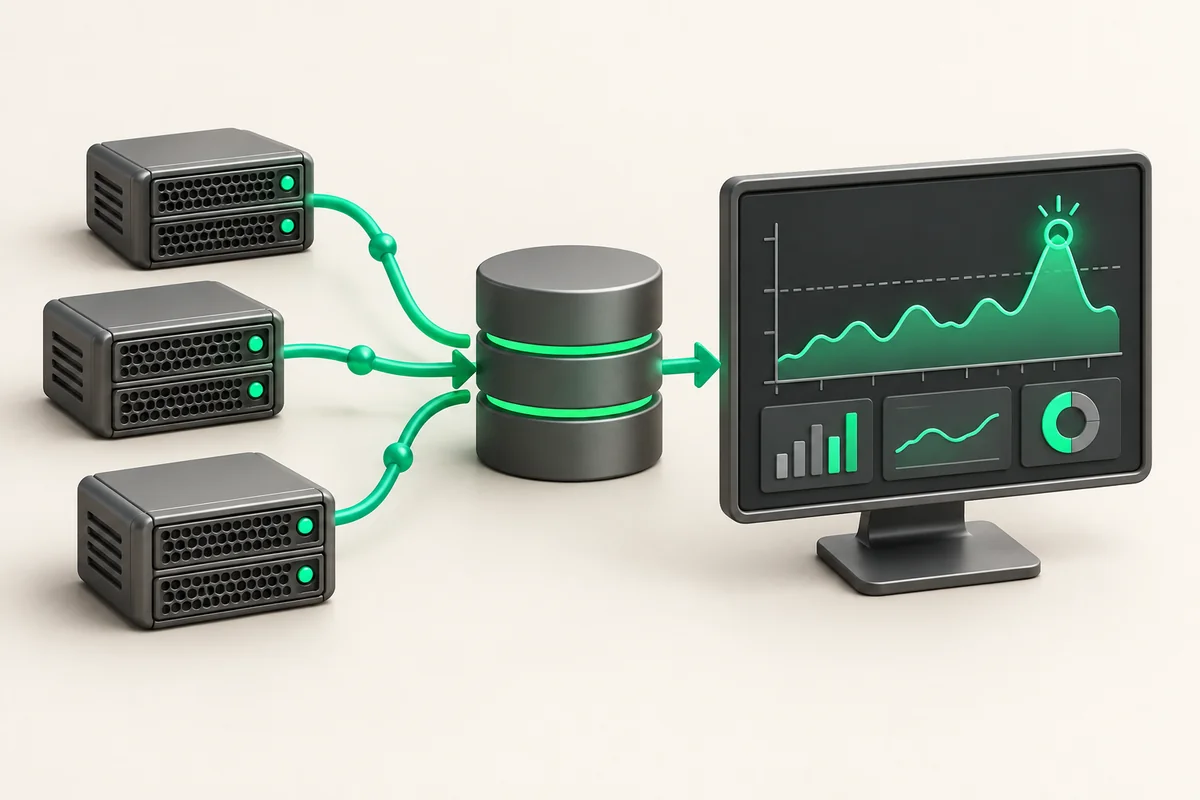 Иллюстрация к статье «Мониторинг Proxmox VE: InfluxDB, Grafana и оповещения»