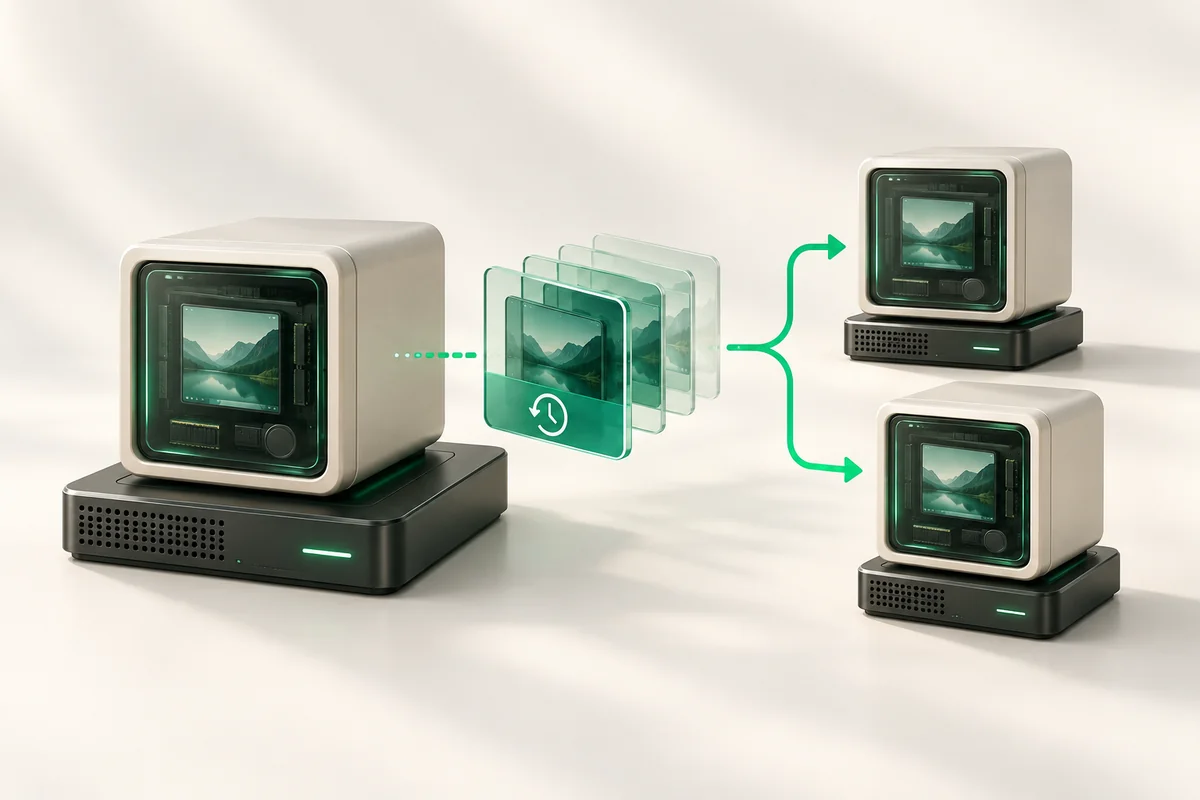 Иллюстрация к статье «Снапшоты и клонирование VM в Proxmox VE»