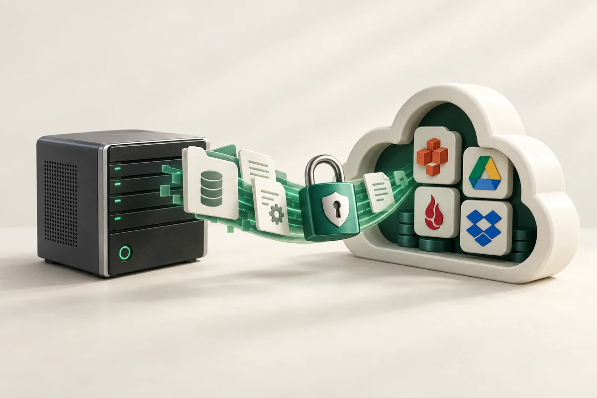 Иллюстрация к статье «rclone: резервные копии VPS в облачные хранилища»