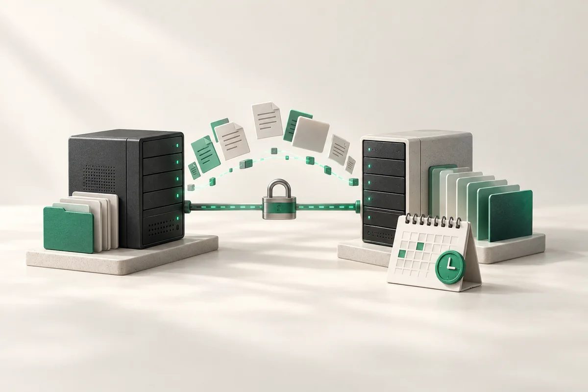 Иллюстрация к статье «rsync: синхронизация серверов и резервное копирование»