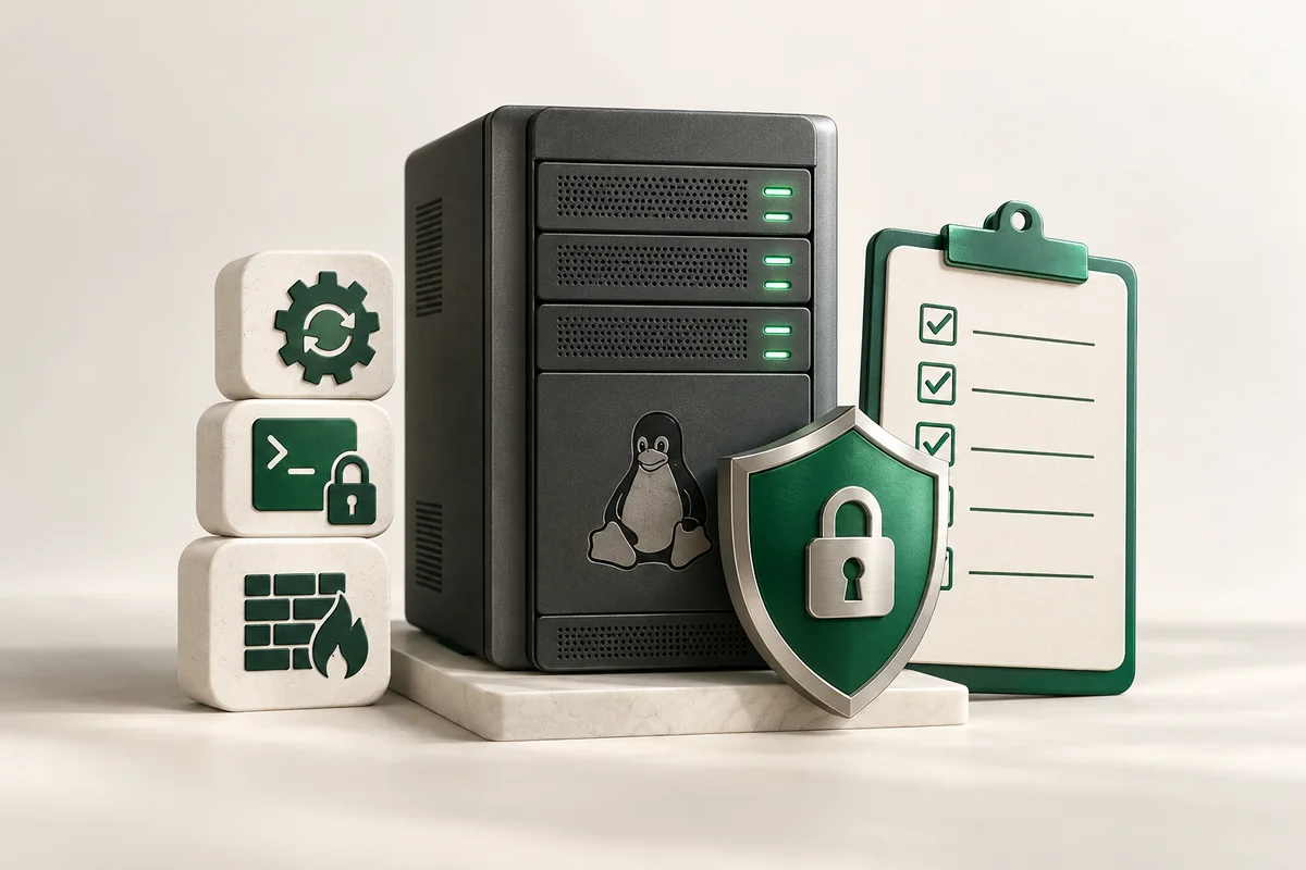Иллюстрация к статье «Чеклист безопасности нового Linux-сервера: 30 шагов»