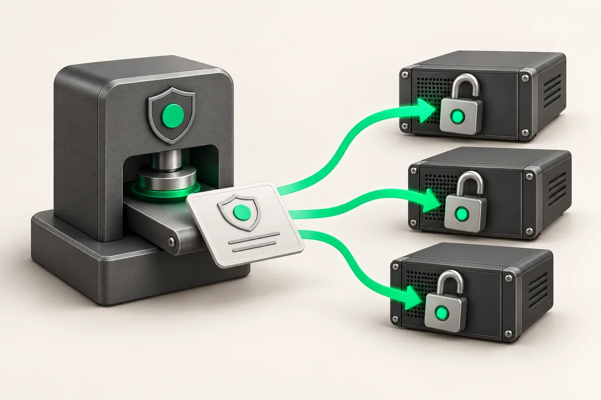 Иллюстрация к статье «SSH-сертификаты: вход через центр сертификации»