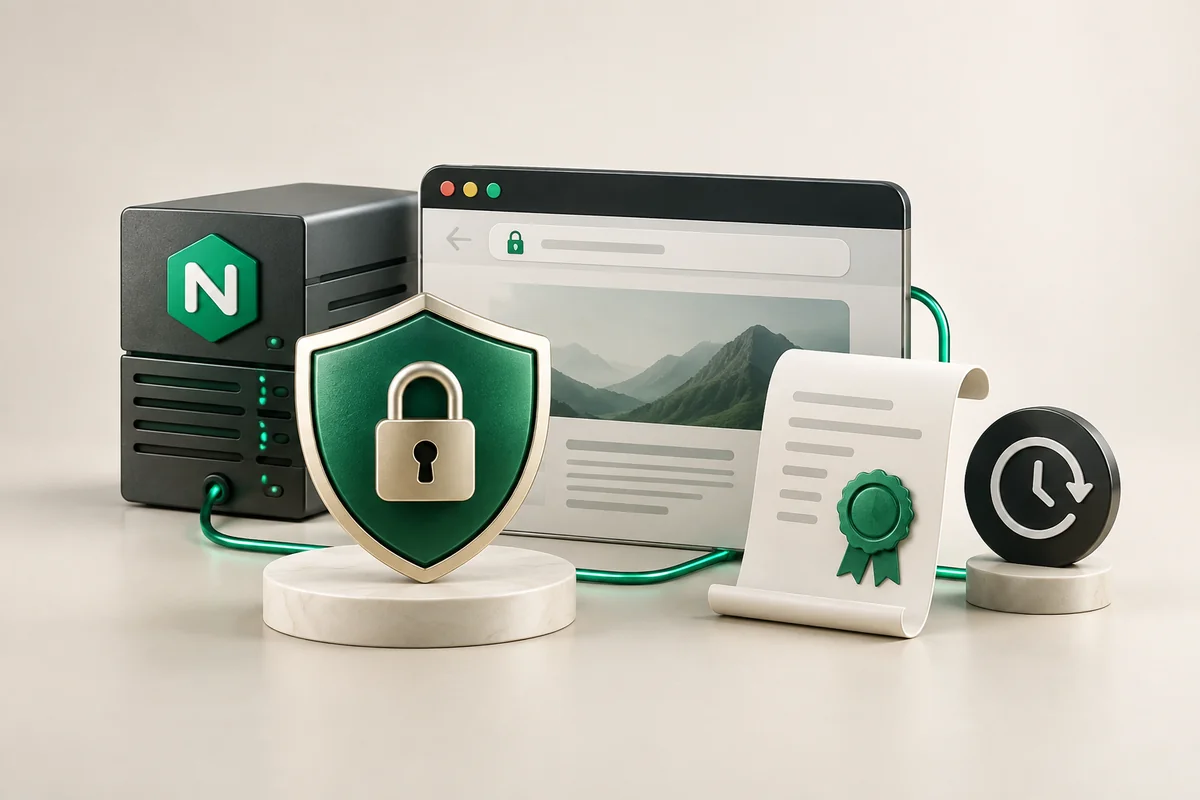 Иллюстрация к статье «Установка SSL на Nginx с помощью Certbot»