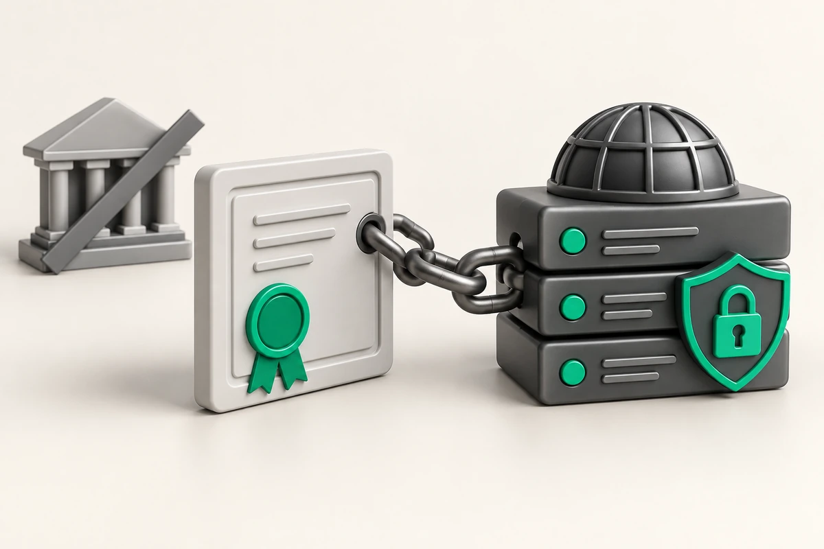 Иллюстрация к статье «TLSA и DANE: привязка сертификата к DNS-зоне»