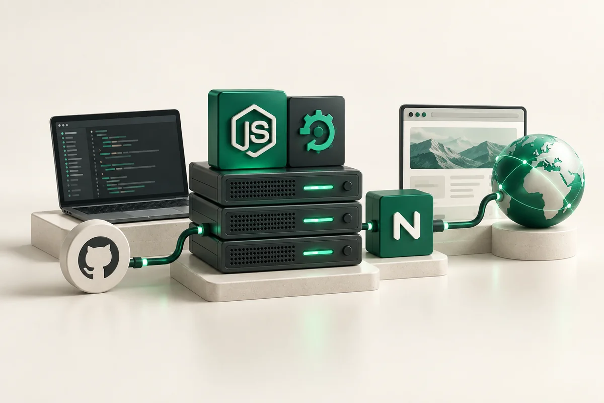 Иллюстрация к статье «Node.js + PM2 на VPS: деплой приложений»