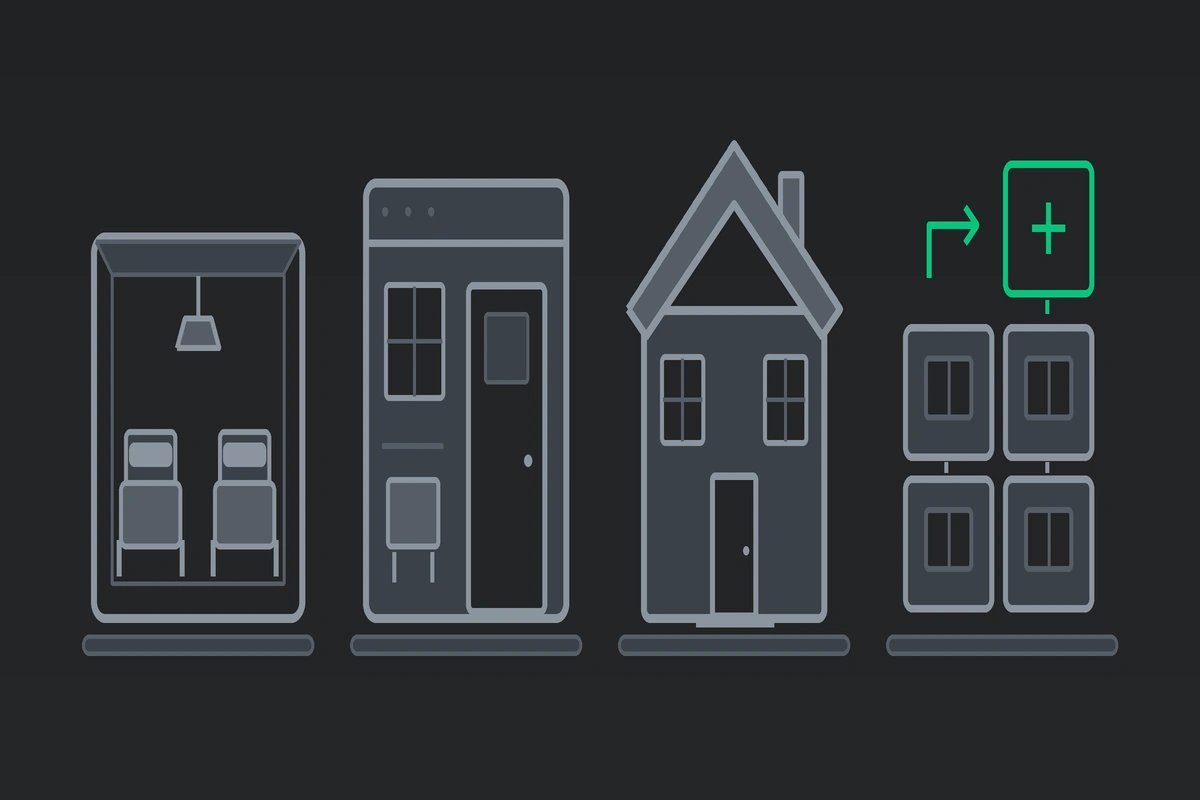 Illustration for “Types of hosting: shared, VPS, dedicated, and cloud”