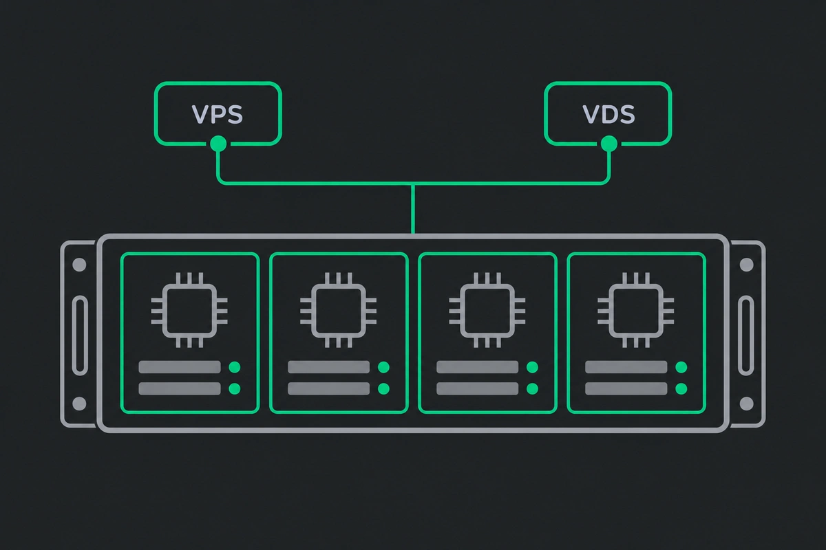 Ілюстрація до статті «Чим відрізняється VPS від VDS: у чому реальна різниця»