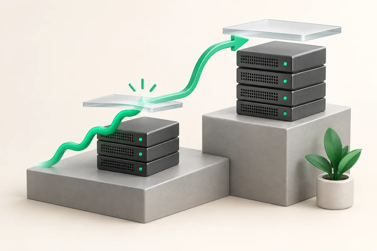 Ілюстрація до статті «Виділений сервер чи VPS: що обрати під навантаження»