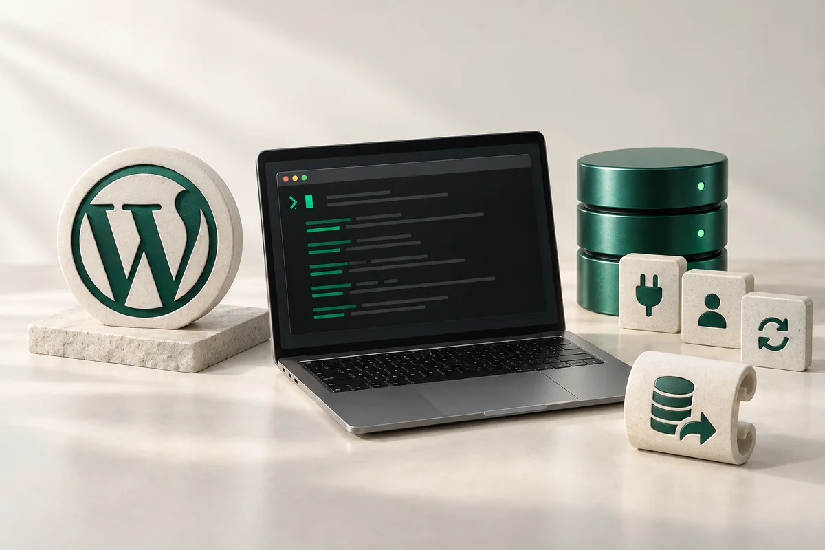 Иллюстрация к статье «WP-CLI: управление WordPress из командной строки»